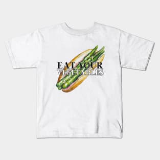 Eat Your Vegetables Asparagus Kids T-Shirt